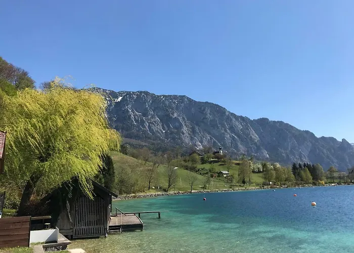 Atterseeperle - 80m2 Mit See- Und Gebirgsblick アパート *